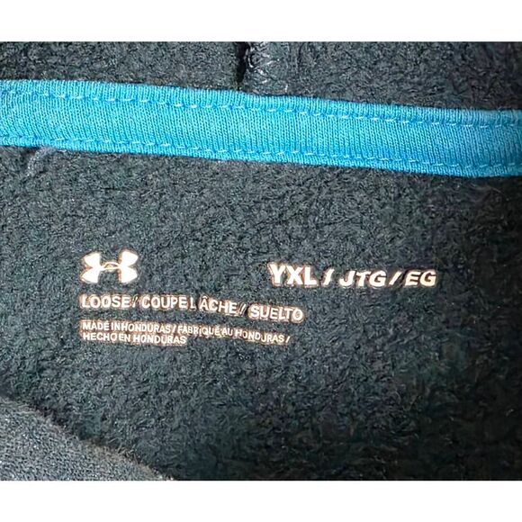 Under Armour Youth XL Hoodie Blue Camo Logo Pullover - Picture 4 of 6